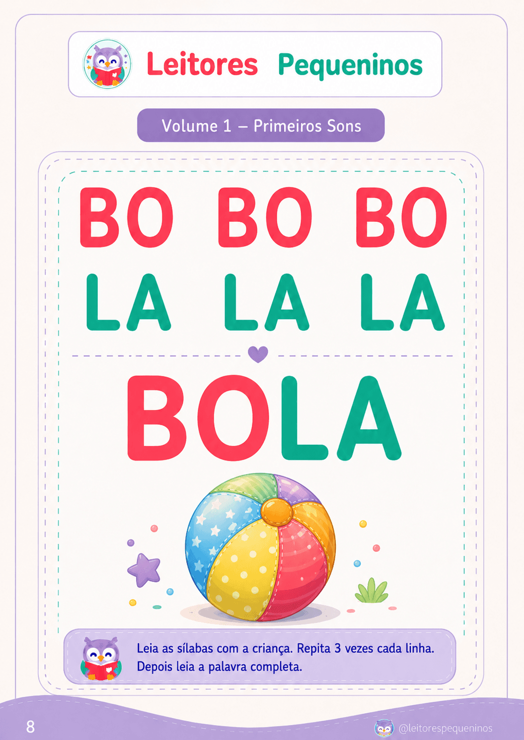 Página oficial da atividade BOLA