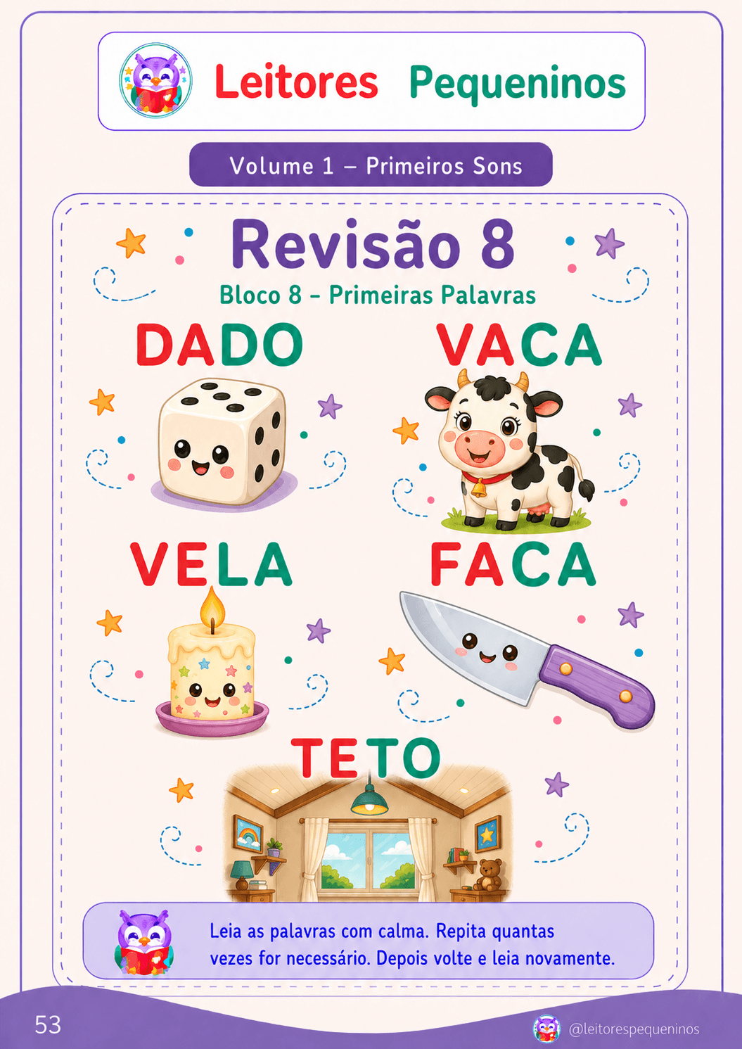 Página oficial de revisão do Volume 1